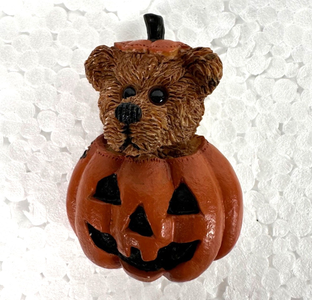 Boyds Bears Trick or Treat Halloween Pin Jack O Lantern
